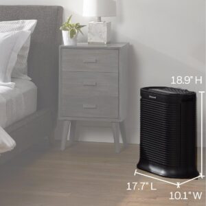 Honeywell HPA200 HEPA Air Purifier for Large Rooms - Microscopic Airborne Allergen+ Reducer, Cleans Up To 1500 Sq Ft in 1 Hour - WildfireSmoke, Pollen, Pet Dander, and Dust Air Purifier – Black (1)