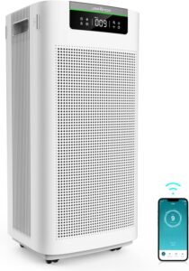 Jafända 3800 sq ft Smart Air Purifier, APP & Alexa, HEPA 13 & Activated Carbon Filters, Air Cleaner Remove Dust Pollen Smoke Allergies Mold Odors Pet Dander VOCs for Home & Office (2)