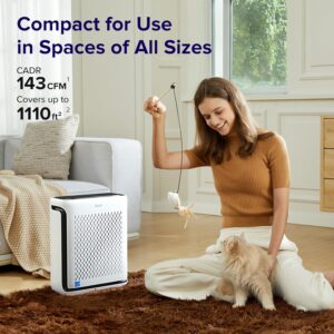 LEVOIT Air Purifiers for Home Large Room Bedroom Up to 1110 Ft² with Air Quality and Light Sensors, Smart WiFi, Washable Filters, HEPA Sleep Mode for Pets (2)