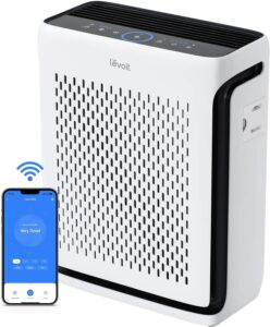 LEVOIT Air Purifiers for Home Large Room Bedroom Up to 1110 Ft² with Air Quality and Light Sensors, Smart WiFi, Washable Filters, HEPA Sleep Mode for Pets (3)